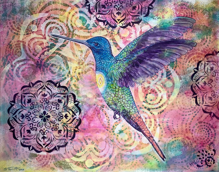InnerLight Hummingbird1 16x20 canvas