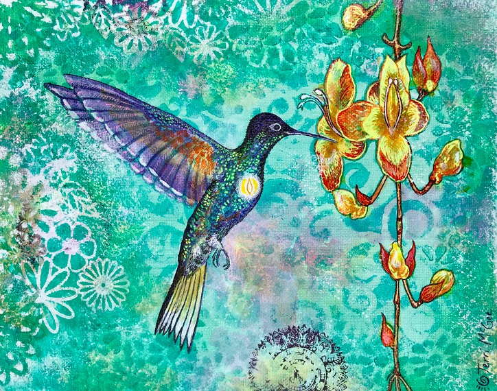 InnerLight Hummingbird2 8x10 canvas